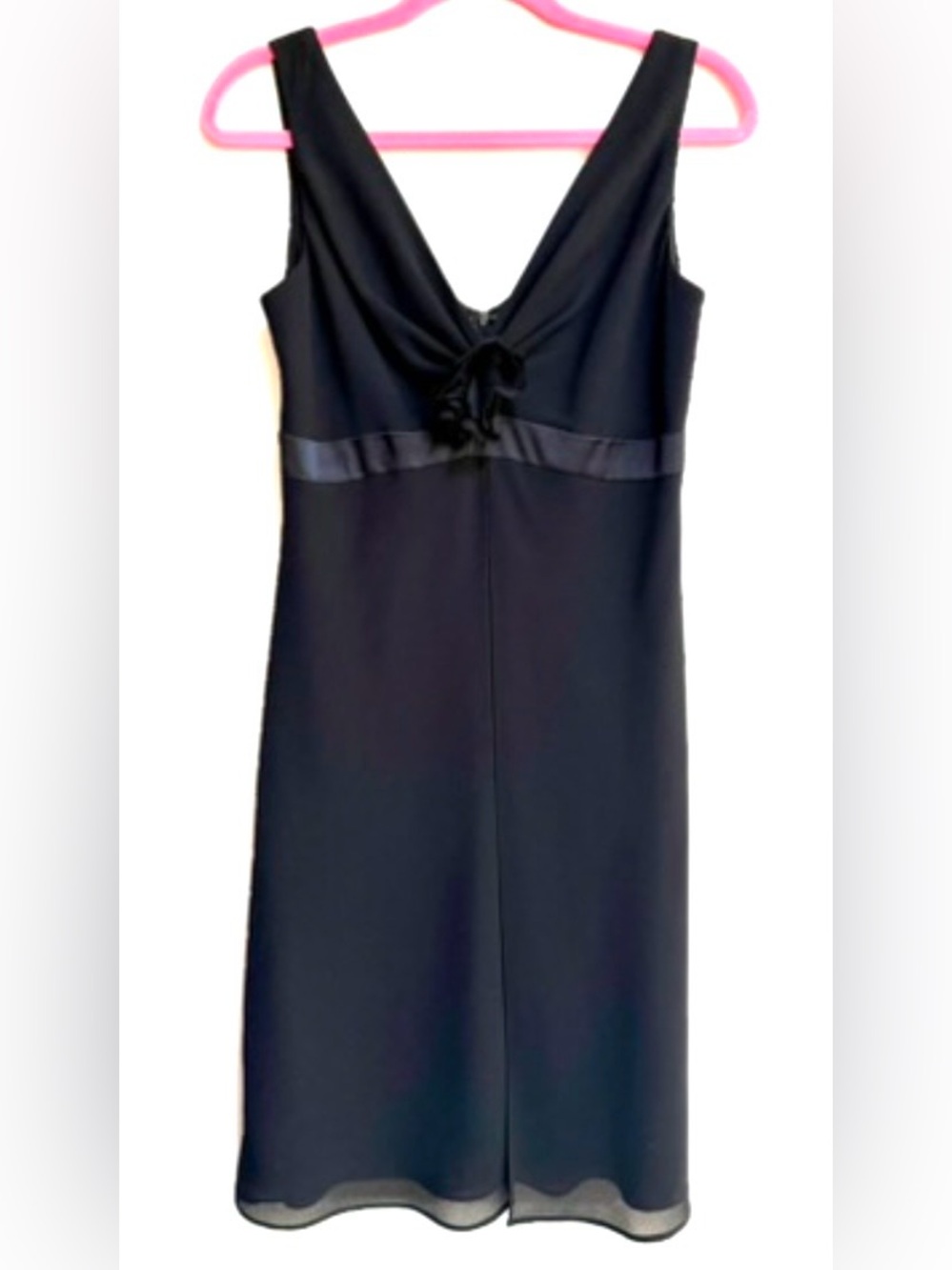 Jones New York LBD Sz 4,V-Neck Babydoll Mini Dress,Minimalist,Fairy Goth,Party